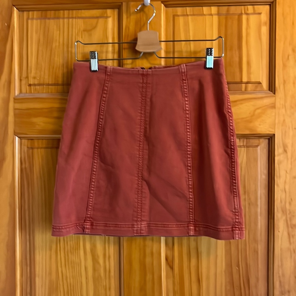 Free People Stretch Denim Skirt - 10